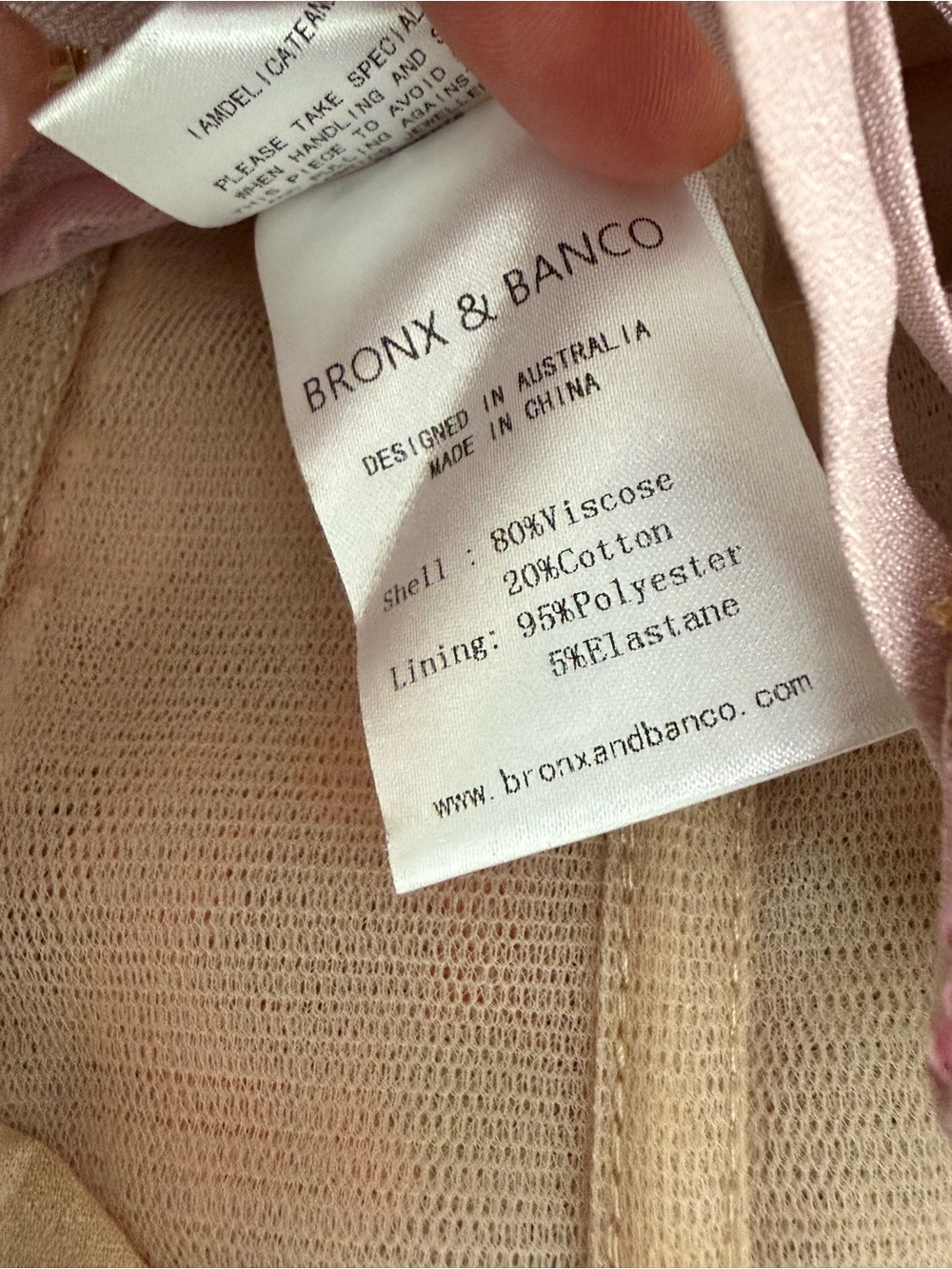 Bronx and Banco Jasmine 3D Floral Embroidered Mermaid Gown Pink M Wedding - Picture 10 of 10
